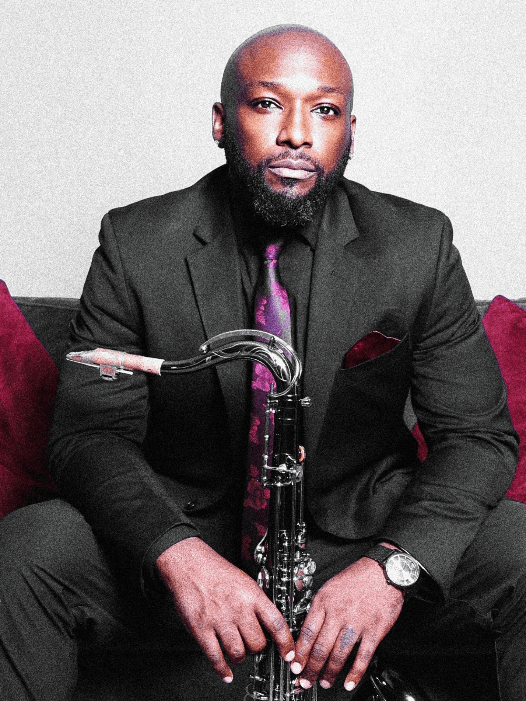 Eric Thomas on Sax Professional Headshot